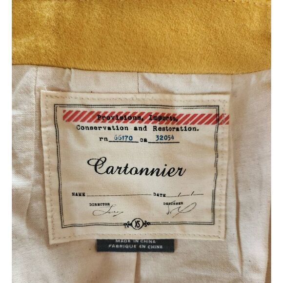 Anthropologie Cartonnier Luisa Marigold Cropped Wool Pea Coat Size XS - Picture 6 of 8